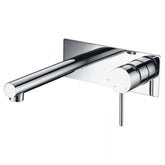 Ikon Hali Wall Combination Mixer Straight Spout Chrome